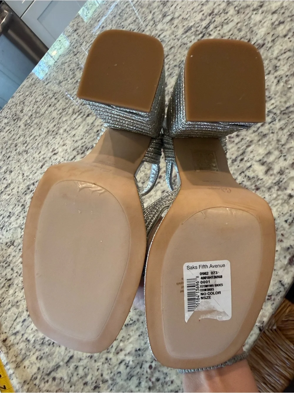 Castañer Valle Metallic Braided Platform Sandals Silver Block Heel NWT sz 8